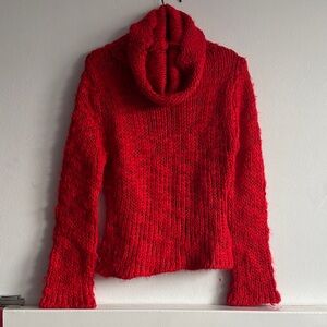 Cozy Red Turtleneck Sweater